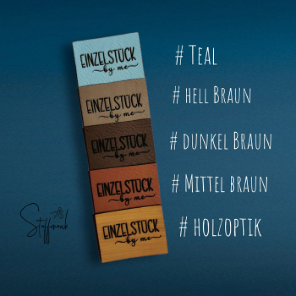 BIG Taschen-Label - "Klein, Frech & Einzigartig" STERN -  Höhe ca. 8 cm - Kunstleder ++ Farbauswahl ++